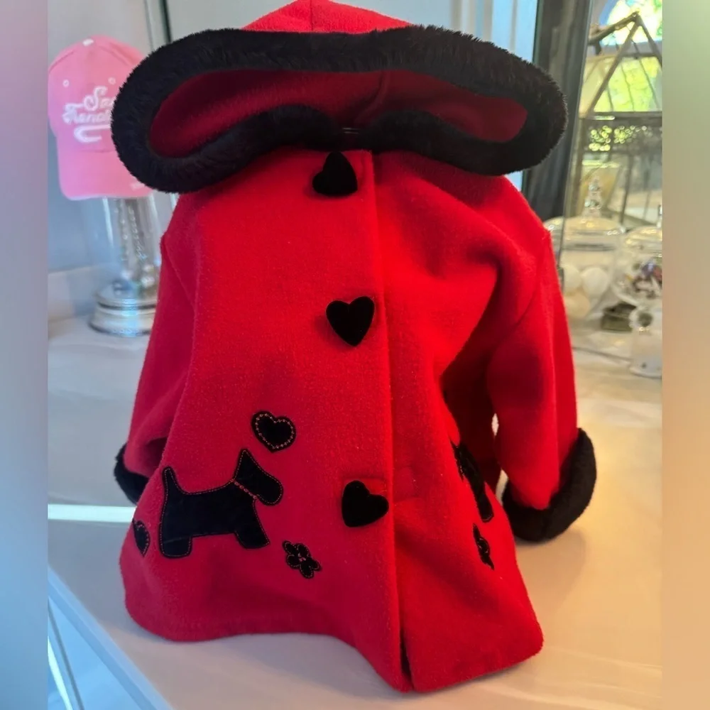 GoodLad Red with Black Heart and Dog Accents Infant 12 M